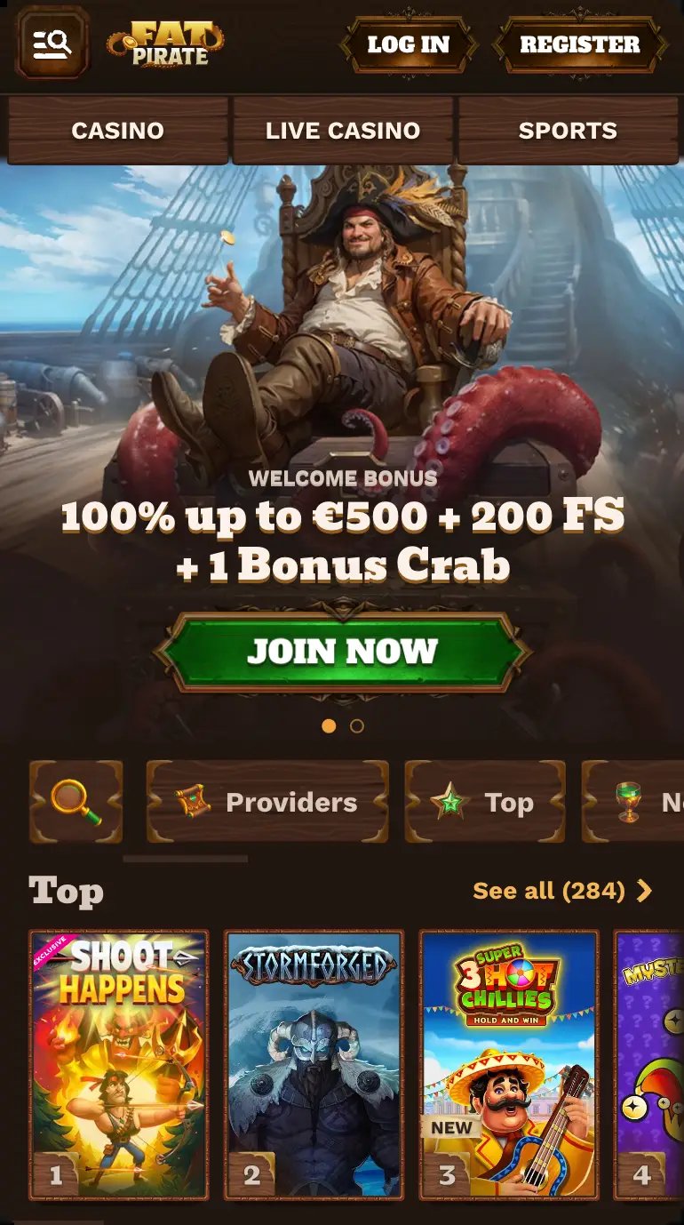 Fat pirate login, fat pirate casino login